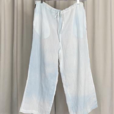 Vintage Designer Giorgio Armani Cloud Print Sheer Lounge Trousers