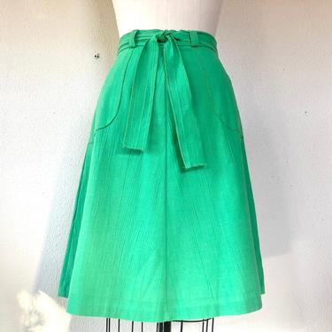 1960’s Kelly green a-line skirt 