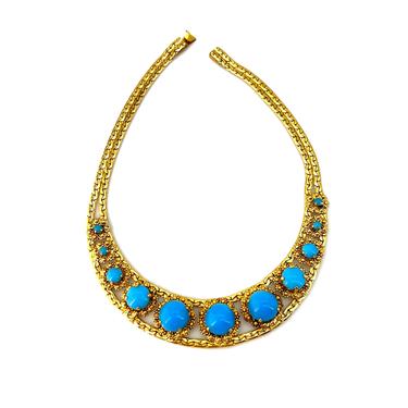1965 Christian Dior Turquoise Goddess Necklace 