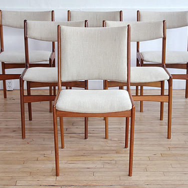 Set of 5 Scandinavian Teak Dining Chairs