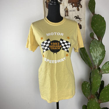 Vintage 1990s Motor Speedway “1993 Indiana Track” Tshirt 