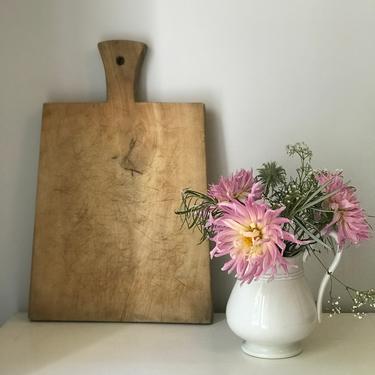Vintage French thick, robust chopping board, bread board 