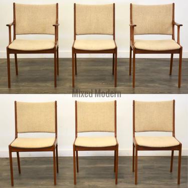 Danish Teak Dining Chairs- Set of 6 