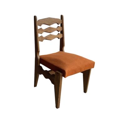 Set of 6 Guillerme & Chambron Dining Chairs in Oak, ed Votre Maison, 1950
