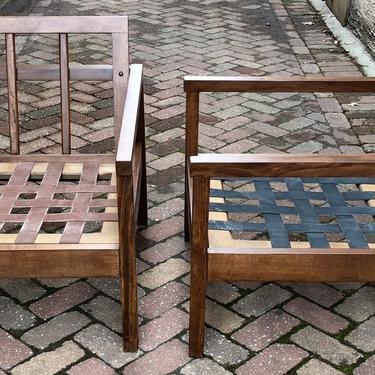 Pair of Walnut Chair Frames