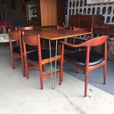 Set Of Teak Mid Century Modern Hans Wegner Dining Chairs FREE CONTINENTAL U.S. SHIPPING!! 