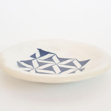 Geometric Glazed Plate by HomesteadSeattle