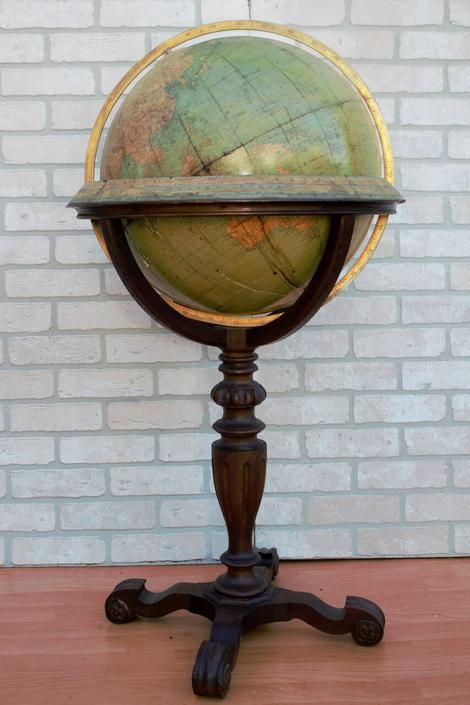 Antique Rand McNally & Company Chicago Terrestrial 18" Floor Globe