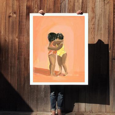 Together . extra large wall art . giclee print 