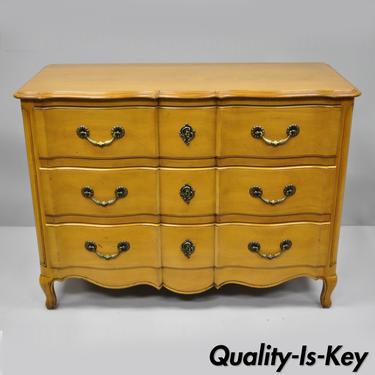 Cassard Country French Provincial Louis XV Style Commode Fruitwood Chest Drawers