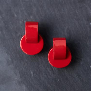 Uncommon Matters Double Swash Earrings, Warm Red