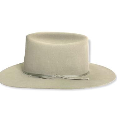 Vintage RESISTOL Western Fedora ~ size 7 3/8 ~ Cowboy Hat ~ Wide Brim ~ Beaver 25 