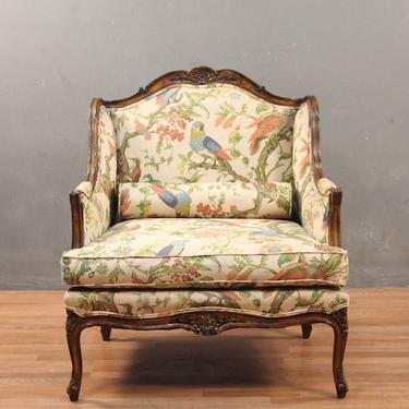 Luxe Tropical Birds Provincial Club Chair – ONLINE ONLY