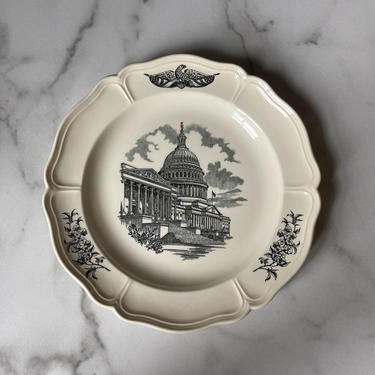 Wedgwood China - The Federal City: The Capitol plate, Washington DC Art 