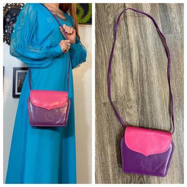 Vintage 1980’s Pink and Purple Purse 