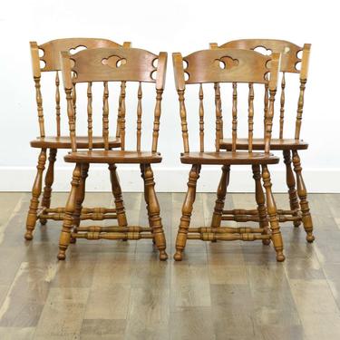 Set 4 Bent & Bros American Colonial Dining Chairs
