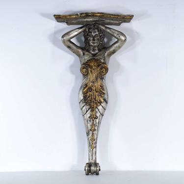 Ship Figurehead Style Wall Mount Sconce Table