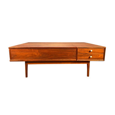 Vintage Mid Century Modern Walnut &quot;Declaration&quot; Coffee Table by Drexel 