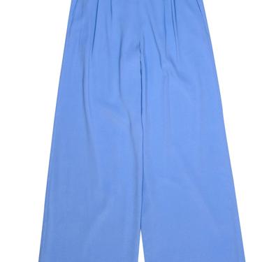 St. John - Baby Blue High-Waist Wide Leg Pants Sz 6