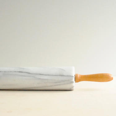 Vintage Marble Rolling Pin, Pastry Rolling Pin 
