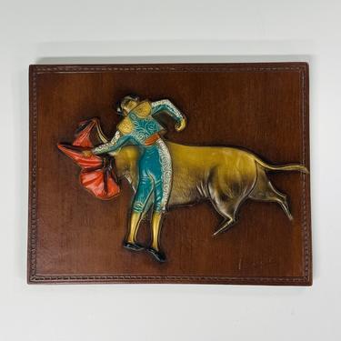 Vintage Burwood / Matador Bull Fighting / Wall Art / Arabesque / Rare / FREE SHIPPING 