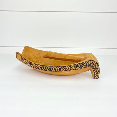 Vintage Hand Carved Wood Tool Scoop Potlatch Bowl Tlingit First Nations ? 