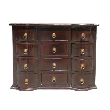 Chinese Brown 12 Drawers Chest of Drawers Cabinet cs896E 