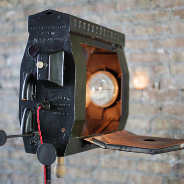 Spot-Flood Carbon Arc Lamp by Brenkert Co of Detzroit, Michigan, rare, restored / upcycled, vintage industrial steampunk floor lamp 