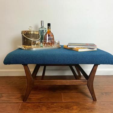 MID CENTURY MODERN Upholstered Ottoman/Coffee Table (Los Angeles) 