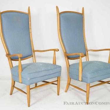 Pair of Oversized Grand Arm Chairs