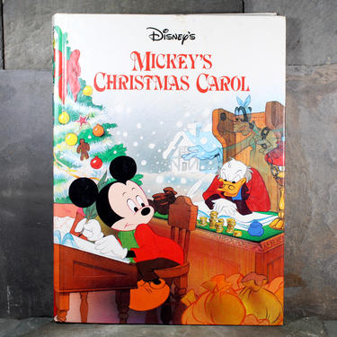 FOR DISNEY LOVERS! Mickey's Christmas Carol - 1993 Vintage Christmas Book - Mickey Mouse, Donald Duck &amp; the Gang! | Free Shipping 