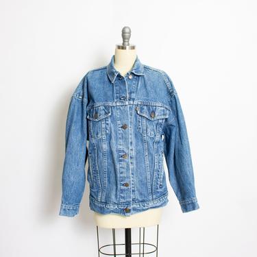 Vintage LEVI'S Denim Jacket 1990s Blue Jean Medium 90s 