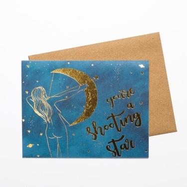 You Are A Shooting Star -Gold Foil Card