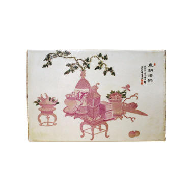 Chinese Oriental Handmade Porcelain Plaque Table Top Display cs4446E 