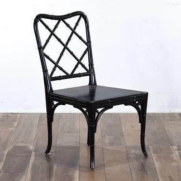 Chippendale Black Bentwood Dining Table
