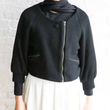 Chloe Textured Knit Cropped Jacket