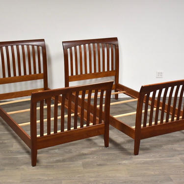 Ethan Allen American Impressions Cherry Twin Beds- a Pair 