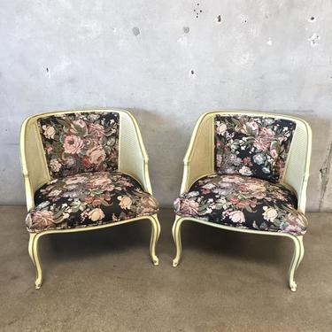 Pair of Vintage Cane Sided Chairs