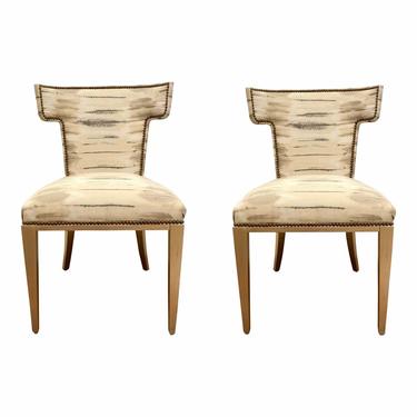 Caracole Couture Modern Uptown Dining Chairs Pair