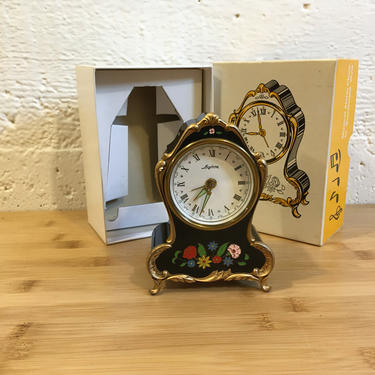 Vintage Reuge &amp;quot;Maytime&amp;quot; Music Box Alarm Clock, Lara's Theme, Just Serviced, German/Swiss 