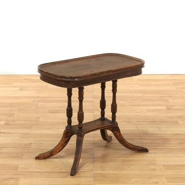 Traditional Trestle Base End Table