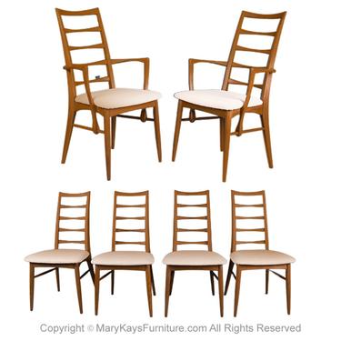 Danish Niels Koefoed for Koefoeds Hornslet Lis Chairs by Marykaysfurniture