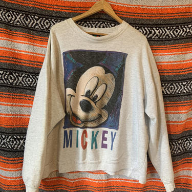 Vintage 80s DISNEY MICKEY Neck Sweatshirt 