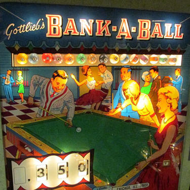 SOLD. Bank a Ball Vintage Pinball Machine