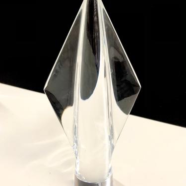 Baccarat Crystal “Mitiaro” Spear Head Sculpture Free Shipping 
