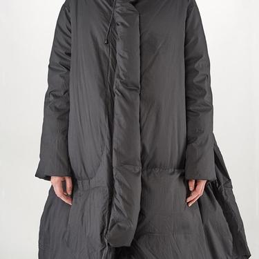 Asymmetric A-Line Oversized Hooded Down Filled Transformable Puffer Coat
