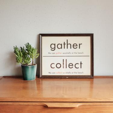 Gather Collect Framed print 