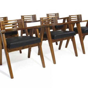 Mid Century Modern Solid Koa Dining Chairs