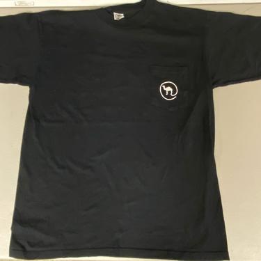 Vtg Camel Where it’s @ Black pocket T-shirt Size XL