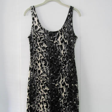 90s Leopard Print Velour Dress XS S 